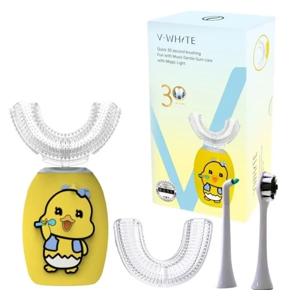 Kids Ultrasonic Electric U-Shaped Toothbrush For Teeth - 360° Mouth Cleansing - Picture 2 of 9